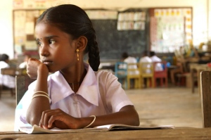 School girl in Sri Lanka